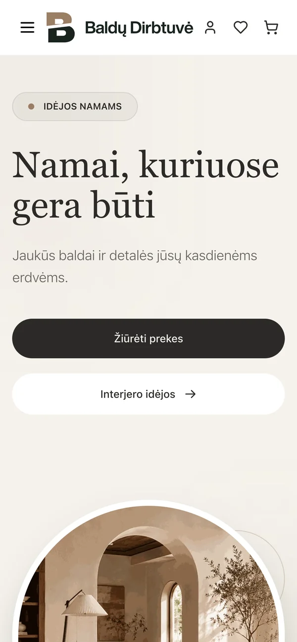 Tas pats dizainas telefone