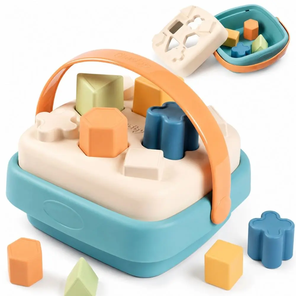 Smoby Little Green rūšiuoklis krepšelyje iš bioplastiko